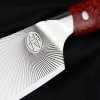 Nóż Dellinger SANDVIK NOTHERN SUN Santoku 185 mm [K-H204] Red